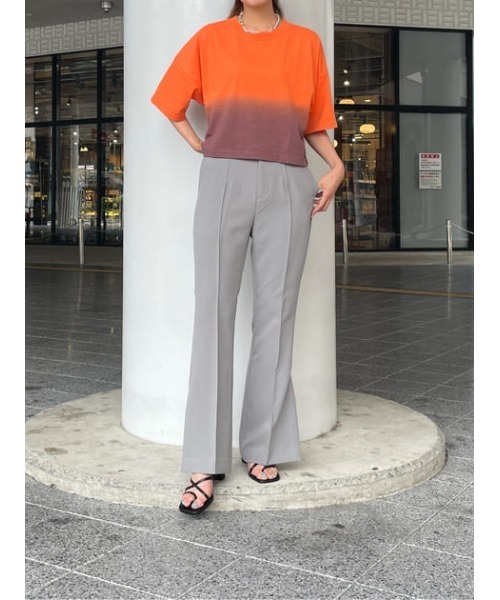 SLY（スライ）の「SIDE SLIT FLARE PT サイドスリットフレア パンツ（スラックス・レディース・グレー/グリーン・0/1/2）」の5枚目の写真