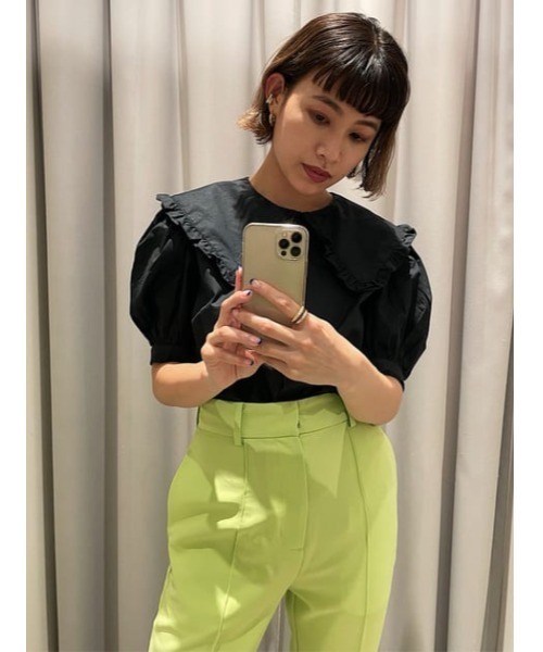 SLY（スライ）の「SIDE SLIT FLARE PT サイドスリットフレア パンツ（スラックス・レディース・グレー/グリーン・0/1/2）」の14枚目の写真