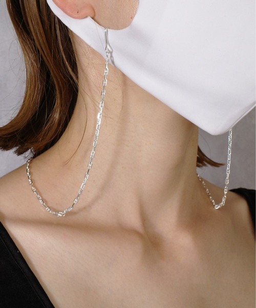 ISOLATION（アイソレーション）の「【ISOLATION / アイソレーション】Silver925 Multi chain Necklace/ ネックレス / ブレスレット / マスクチェーン/ 3WAY（ネックレス・レディース・シルバー・50cm）」の9枚目の写真