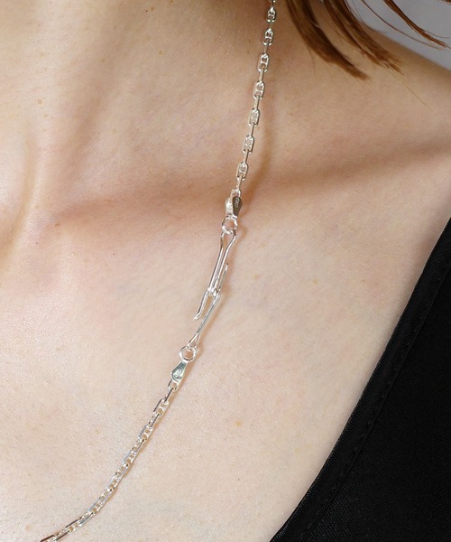 ISOLATION（アイソレーション）の「【ISOLATION / アイソレーション】Silver925 Multi chain Necklace/ ネックレス / ブレスレット / マスクチェーン/ 3WAY（ネックレス・レディース・シルバー・50cm）」の12枚目の写真