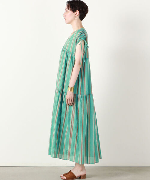 NOLLEY’S（ノーリーズ）の「ティアードマルチストライプワンピース（ワンピース・レディース・ブルー系その他7/グリーン系その他3・1/2）」の18枚目の写真