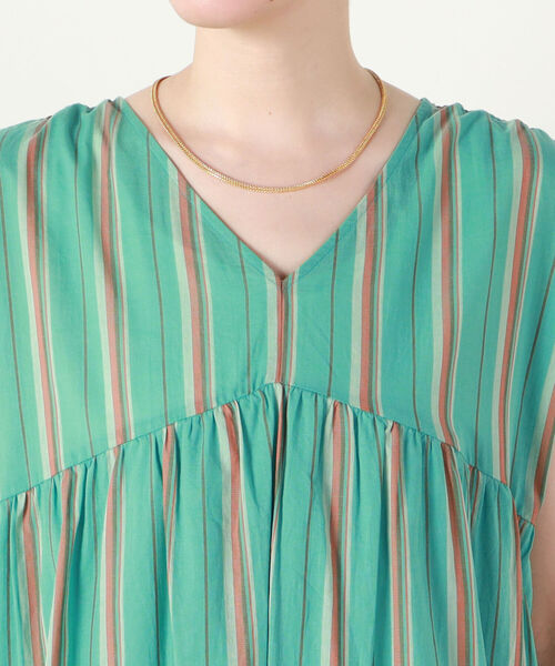 NOLLEY’S（ノーリーズ）の「ティアードマルチストライプワンピース（ワンピース・レディース・ブルー系その他7/グリーン系その他3・1/2）」の16枚目の写真