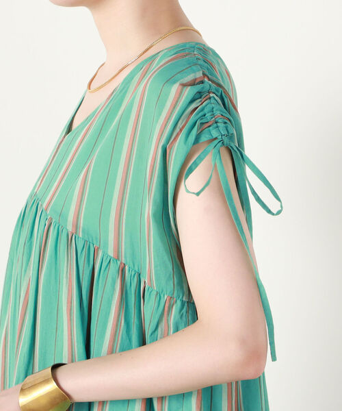 NOLLEY’S（ノーリーズ）の「ティアードマルチストライプワンピース（ワンピース・レディース・ブルー系その他7/グリーン系その他3・1/2）」の19枚目の写真