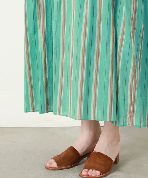 NOLLEY’S（ノーリーズ）の「ティアードマルチストライプワンピース（ワンピース・レディース・ブルー系その他7/グリーン系その他3・1/2）」の20枚目の写真