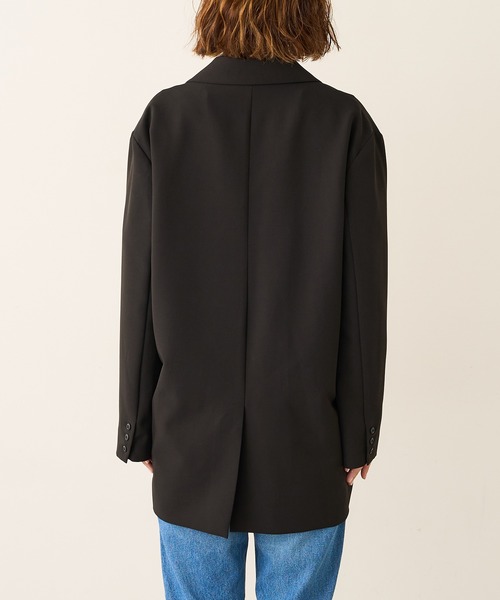 Lui's（ルイス）の「オーバーダブルジャケット（テーラードジャケット・レディース・ブラック/グリーン・FREE）」の7枚目の写真