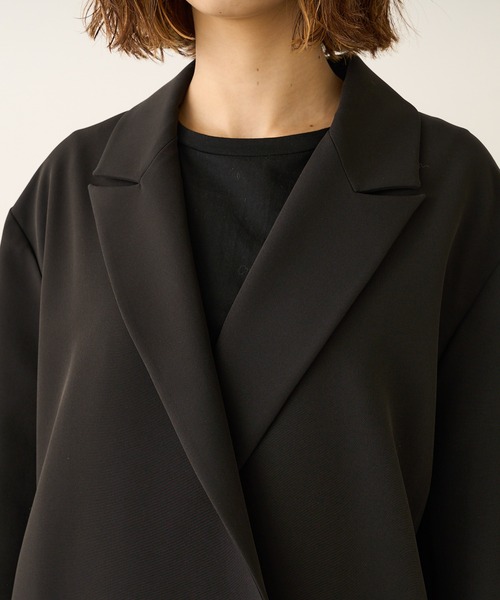 Lui's（ルイス）の「オーバーダブルジャケット（テーラードジャケット・レディース・ブラック/グリーン・FREE）」の9枚目の写真