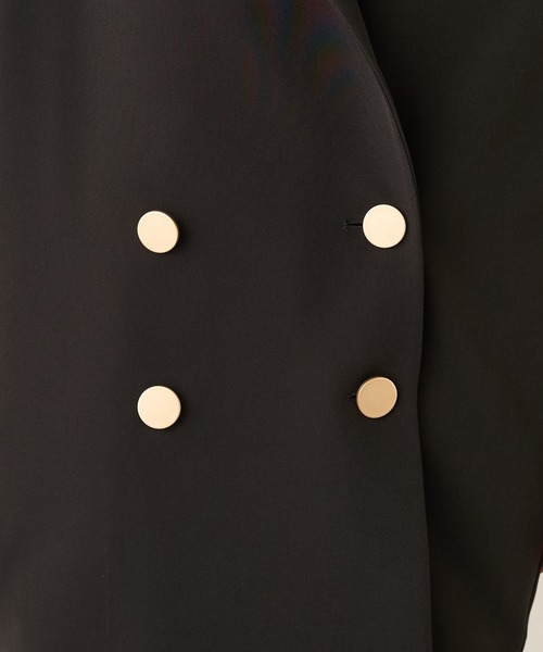 Lui's（ルイス）の「オーバーダブルジャケット（テーラードジャケット・レディース・ブラック/グリーン・FREE）」の13枚目の写真