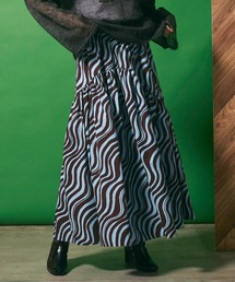 MAISON SPECIAL | ウェーブ柄プリントスカート【MAISON SPECIAL/メゾンスペシャル】(スカート)