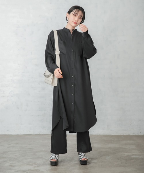 PAGEBOY（ページボーイ）の「バックスリットシャツワンピース