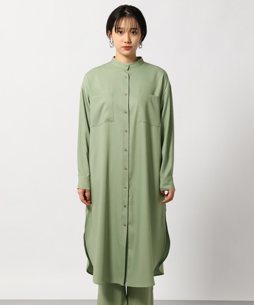 PAGEBOY（ページボーイ）の「バックスリットシャツワンピース（ワンピース・レディース・ブルー系その他/オリーブ/ブラック・FREE）」の14枚目の写真