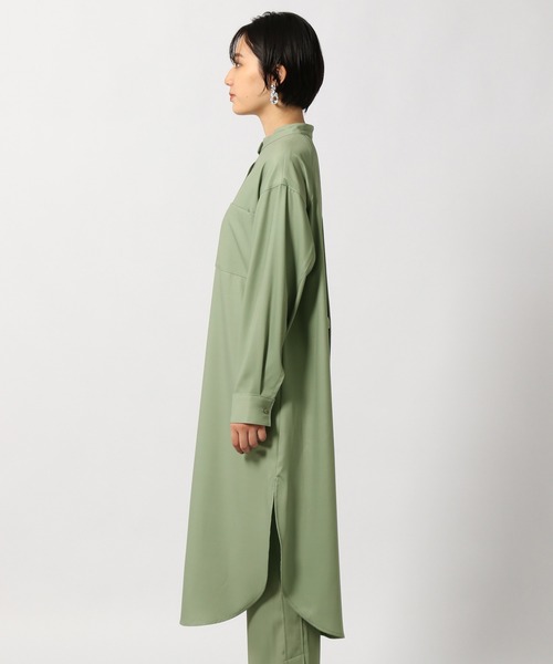 PAGEBOY（ページボーイ）の「バックスリットシャツワンピース（ワンピース・レディース・ブルー系その他/オリーブ/ブラック・FREE）」の6枚目の写真