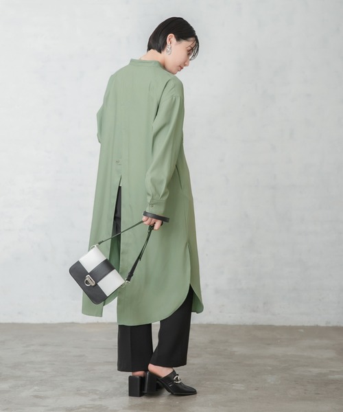 PAGEBOY（ページボーイ）の「バックスリットシャツワンピース（ワンピース・レディース・ブルー系その他/オリーブ/ブラック・FREE）」の18枚目の写真