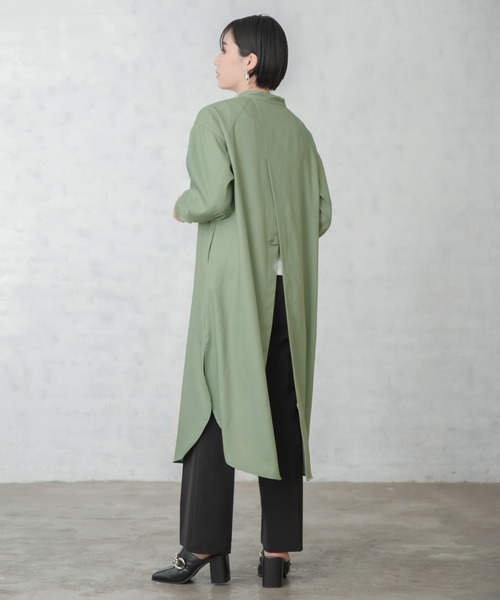 PAGEBOY（ページボーイ）の「バックスリットシャツワンピース（ワンピース・レディース・ブルー系その他/オリーブ/ブラック・FREE）」の12枚目の写真