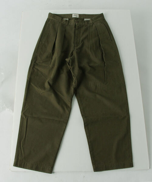 GLOSTER(グロスター)の「【GLOSTER/グロスター】ツータックチノトラウザーズ(チノパンツ・メンズ・ベージュ/ネイビー/オリーブ・SMALL/MEDIUM/LARGE)」の9枚目の写真