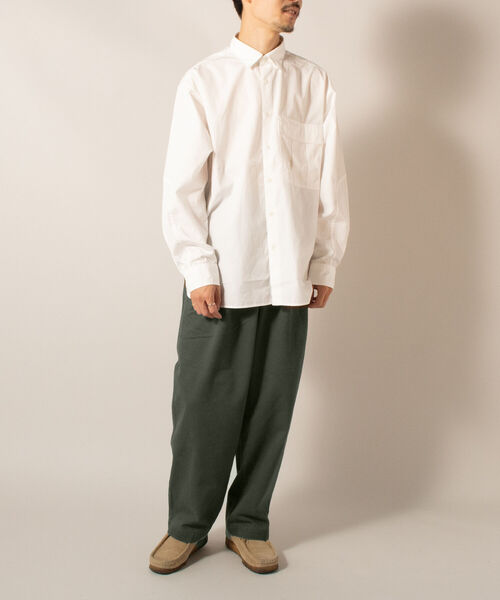 GLOSTER(グロスター)の「【GLOSTER/グロスター】ツータックチノトラウザーズ(チノパンツ・メンズ・ベージュ/ネイビー/オリーブ・SMALL/MEDIUM/LARGE)」の14枚目の写真