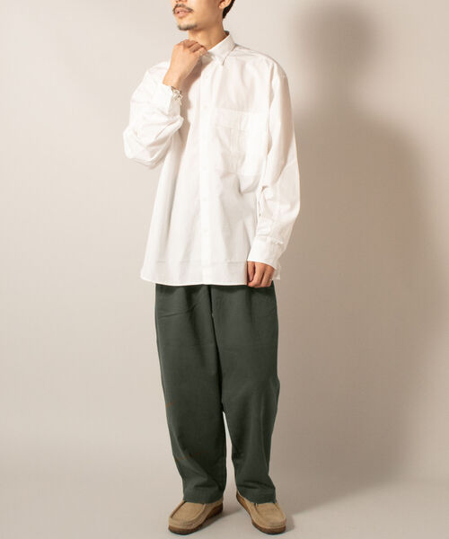 GLOSTER(グロスター)の「【GLOSTER/グロスター】ツータックチノトラウザーズ(チノパンツ・メンズ・ベージュ/ネイビー/オリーブ・SMALL/MEDIUM/LARGE)」の19枚目の写真