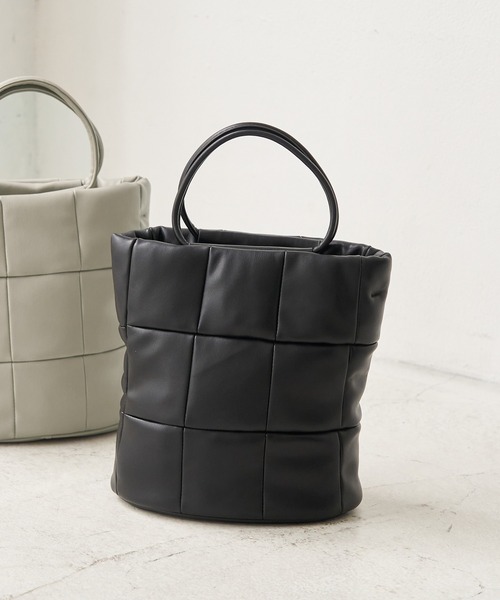 ROPE' PICNIC(ロペピクニック)の「ボンディングバケットトート&ショルダーバッグ(ショルダーバッグ・レディース・ブラック/ベージュ系その他2・FREE)」の2枚目の写真