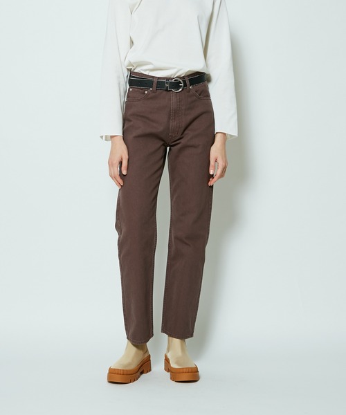 CIAOPANIC(チャオパニック)の「■5ポケットカラーデニムパンツ(デニムパンツ・レディース・ブラック/ブラウン/ピンク・SMALL/MEDIUM)」の1枚目の写真