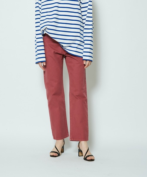 CIAOPANIC(チャオパニック)の「■5ポケットカラーデニムパンツ(デニムパンツ・レディース・ブラック/ブラウン/ピンク・SMALL/MEDIUM)」の4枚目の写真