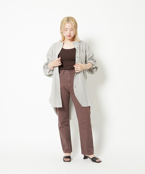 CIAOPANIC(チャオパニック)の「■5ポケットカラーデニムパンツ(デニムパンツ・レディース・ブラック/ブラウン/ピンク・SMALL/MEDIUM)」の13枚目の写真