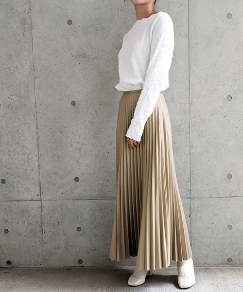 Per sist ence(パーシエンス)の「フクレジャガード ロングスリーブプルオーバー(Tシャツ/カットソー・レディース・ブラック/オフホワイト/アイボリー/グレー・FREE)」の10枚目の写真