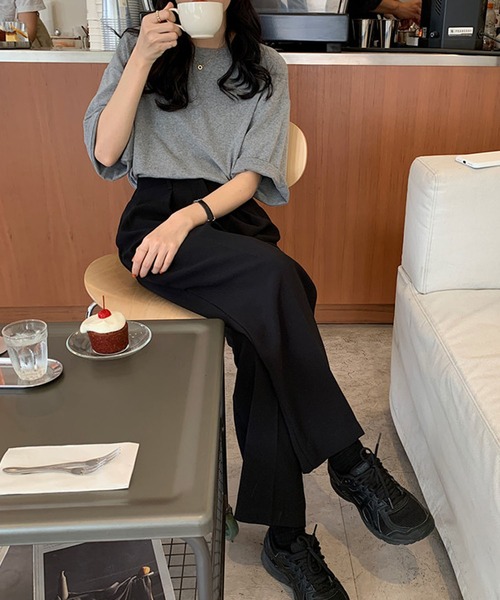 Bifrost（ビフレスト）の「バックロゴビッグシルエットTシャツ（Tシャツ/カットソー・レディース・ホワイト/ブラック/グレー/オレンジ/ブルー/アイボリー/ピンクベージュ・F）」の20枚目の写真