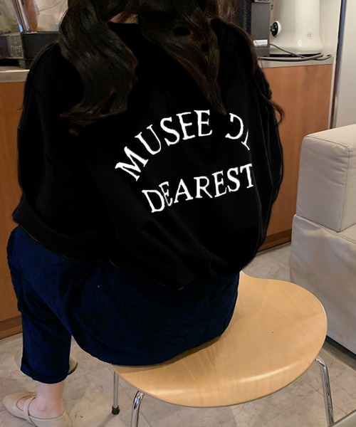 Bifrost（ビフレスト）の「バックロゴビッグシルエットTシャツ（Tシャツ/カットソー・レディース・ホワイト/ブラック/グレー/オレンジ/ブルー/アイボリー/ピンクベージュ・F）」の18枚目の写真