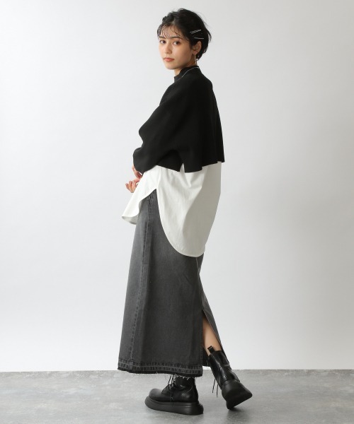 ショートニットセットワンピース