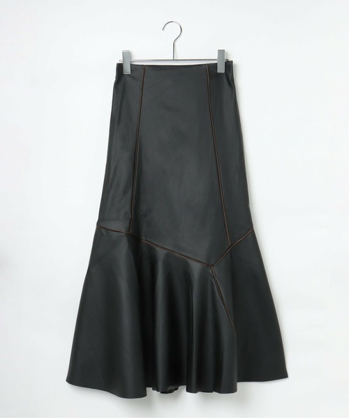 VENCEEXCHANGE（ヴァンスエクスチェンジ）の「【メディア紹介商品】合皮切り替えマーメイドスカート（スカート・レディース・ブラック/ブラウン・M）」の17枚目の写真