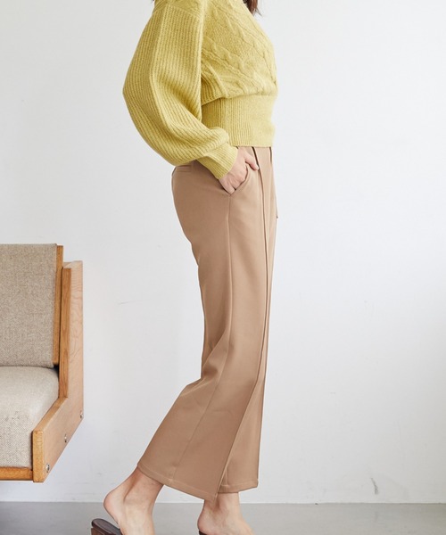 Cheek(チーク)の「ストレッチクロスベルト付パンツ(その他パンツ・レディース・ブラック/グリーン/キャメル/ピンク・SMALL/MEDIUM)」の12枚目の写真