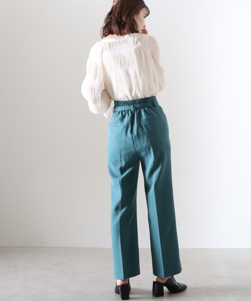 Cheek(チーク)の「ストレッチクロスベルト付パンツ(その他パンツ・レディース・ブラック/グリーン/キャメル/ピンク・SMALL/MEDIUM)」の22枚目の写真