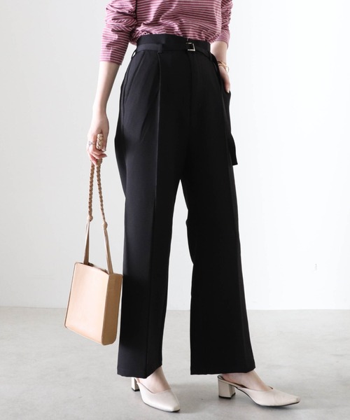 Cheek(チーク)の「ストレッチクロスベルト付パンツ(その他パンツ・レディース・ブラック/グリーン/キャメル/ピンク・SMALL/MEDIUM)」の21枚目の写真