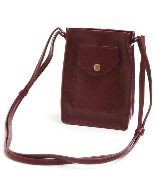 apres les cours（アプレレクール）の「スクエアポシェット（ショルダーバッグ・キッズ・ブラウン/ベージュ・FREE）」の2枚目の写真