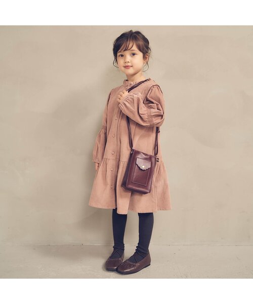 apres les cours（アプレレクール）の「スクエアポシェット（ショルダーバッグ・キッズ・ブラウン/ベージュ・FREE）」の7枚目の写真