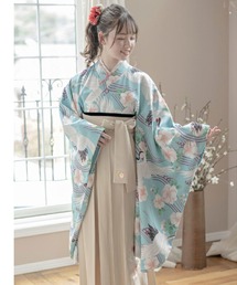 Catherine Cottage | 着付け簡単! ちりめん風着物と刺繍入袴セット(着物)