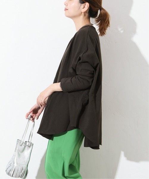 JOURNAL STANDARD（ジャーナルスタンダード）の「■■■モイストウラケポンチョプルオーバー（Tシャツ/カットソー・レディース・グレー/カーキ/ブラック系その他・FREE）」の11枚目の写真