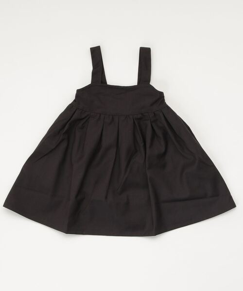 Gemeaux（ジェモー）の「ギャザー入りジャンスカ（ジャンパースカート・キッズ・スミクロ・80L/90L/100L/110L/120L/130L/150L）」の3枚目の写真