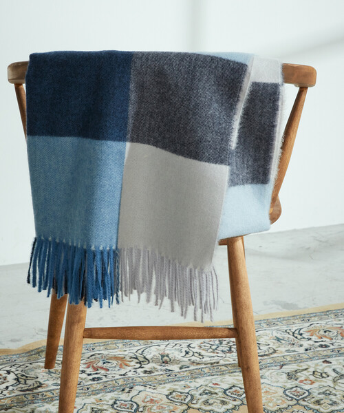 MONO COMME CA(モノコムサ)の「ブロックチェック ストール(ストール/ショール・レディース・ブラウン系/グリーン系/ネイビー系/ブルー系・FREE)」の22枚目の写真