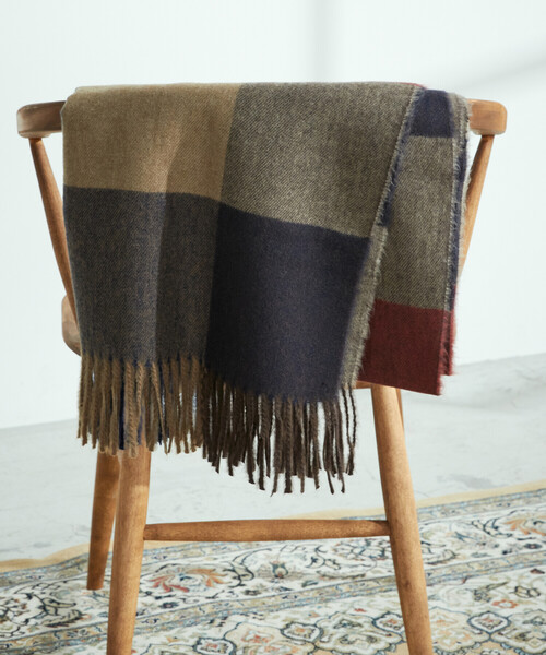 MONO COMME CA(モノコムサ)の「ブロックチェック ストール(ストール/ショール・レディース・ブラウン系/グリーン系/ネイビー系/ブルー系・FREE)」の20枚目の写真