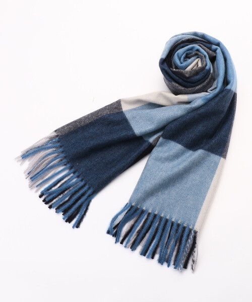 MONO COMME CA(モノコムサ)の「ブロックチェック ストール(ストール/ショール・レディース・ブラウン系/グリーン系/ネイビー系/ブルー系・FREE)」の13枚目の写真