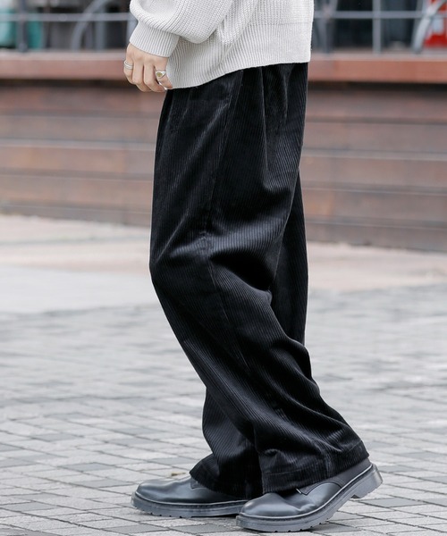 ADMIX/ATELIER SAB MEN（アドミックスアトリエサブメン）の「コットン コーデュロイ ／ イージー バギー ワイドパンツ（その他パンツ・メンズ・ブラウン/ブラック/グリーン/グレイッシュブルー/オフホワイト・48/52/50）」の10枚目の写真