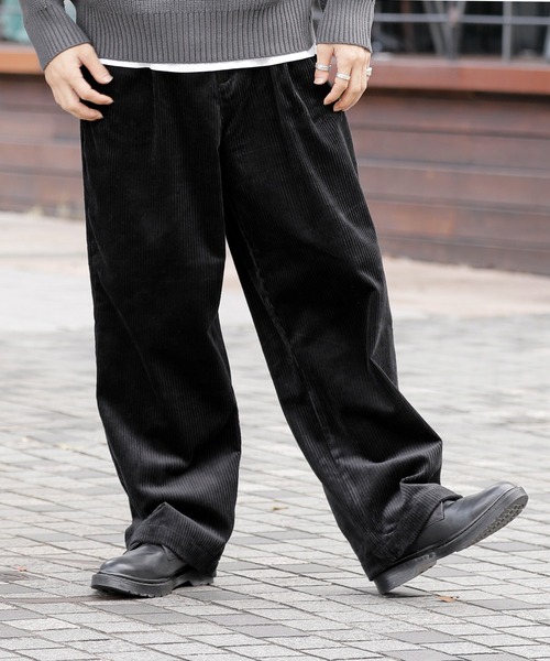 ADMIX/ATELIER SAB MEN（アドミックスアトリエサブメン）の「コットン コーデュロイ ／ イージー バギー ワイドパンツ（その他パンツ・メンズ・ブラウン/ブラック/グリーン/グレイッシュブルー/オフホワイト・48/52/50）」の11枚目の写真