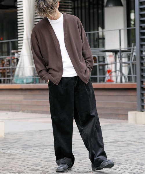 ADMIX/ATELIER SAB MEN（アドミックスアトリエサブメン）の「コットン コーデュロイ ／ イージー バギー ワイドパンツ（その他パンツ・メンズ・ブラウン/ブラック/グリーン/グレイッシュブルー/オフホワイト・48/52/50）」の12枚目の写真