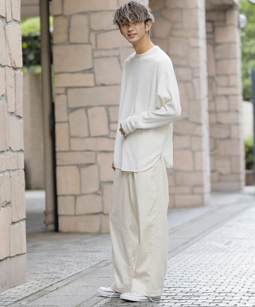 ADMIX/ATELIER SAB MEN（アドミックスアトリエサブメン）の「コットン コーデュロイ ／ イージー バギー ワイドパンツ（その他パンツ・メンズ・ブラウン/ブラック/グリーン/グレイッシュブルー/オフホワイト・48/52/50）」の14枚目の写真