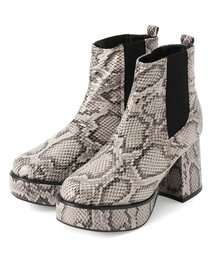 厚底サイドゴアショートブーツ
