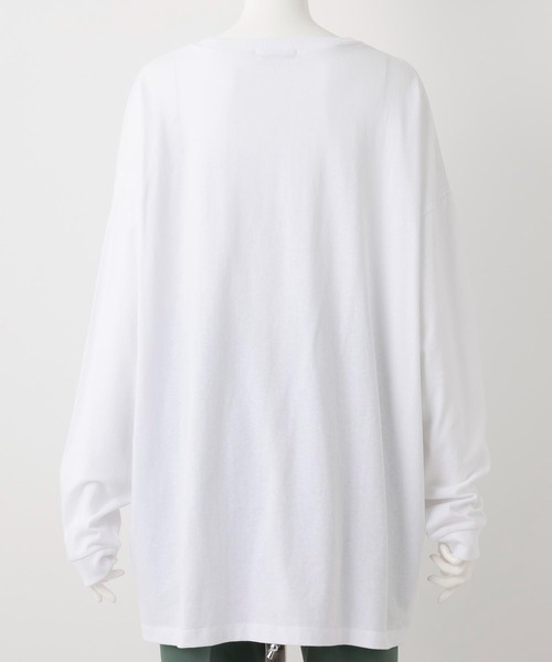 MILKFED.（ミルクフェド）の「FRONT LOGO BIG TOP（Tシャツ/カットソー・レディース・ホワイト/ブラック/パープル・ONE SIZE）」の11枚目の写真