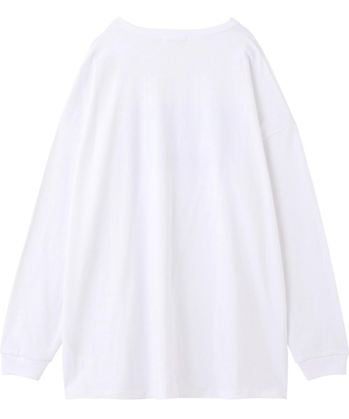 MILKFED.（ミルクフェド）の「FRONT LOGO BIG TOP（Tシャツ/カットソー・レディース・ホワイト/ブラック/パープル・ONE SIZE）」の16枚目の写真