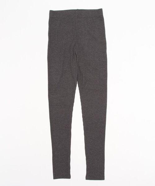 KOBE LETTUCE（コウベレタス）の「[ &HEAT ]　微起毛あったかリブカットレギンス（レギンス/スパッツ・レディース・ブラック系その他/ベージュ系その他/チャコールグレー/グレー系その他/ブラック/グレイッシュベージュ・2/1）」の19枚目の写真