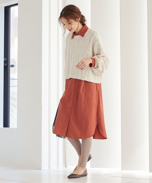 KOBE LETTUCE（コウベレタス）の「[ &HEAT ]　微起毛あったかリブカットレギンス（レギンス/スパッツ・レディース・ブラック系その他/ベージュ系その他/チャコールグレー/グレー系その他/ブラック/グレイッシュベージュ・2/1）」の15枚目の写真