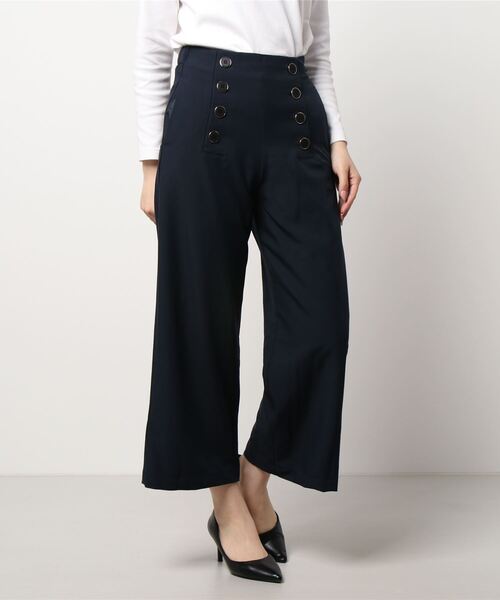 Te chichi(テチチ)の「前ボタンマリンワイドパンツ(その他パンツ・レディース・ネイビー/ブルー/モカ・SMALL/MEDIUM)」の7枚目の写真